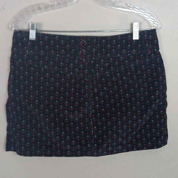 Free People Joanie Printed Corduroy Mini Skirt Size 29 - Picture 2 of 8